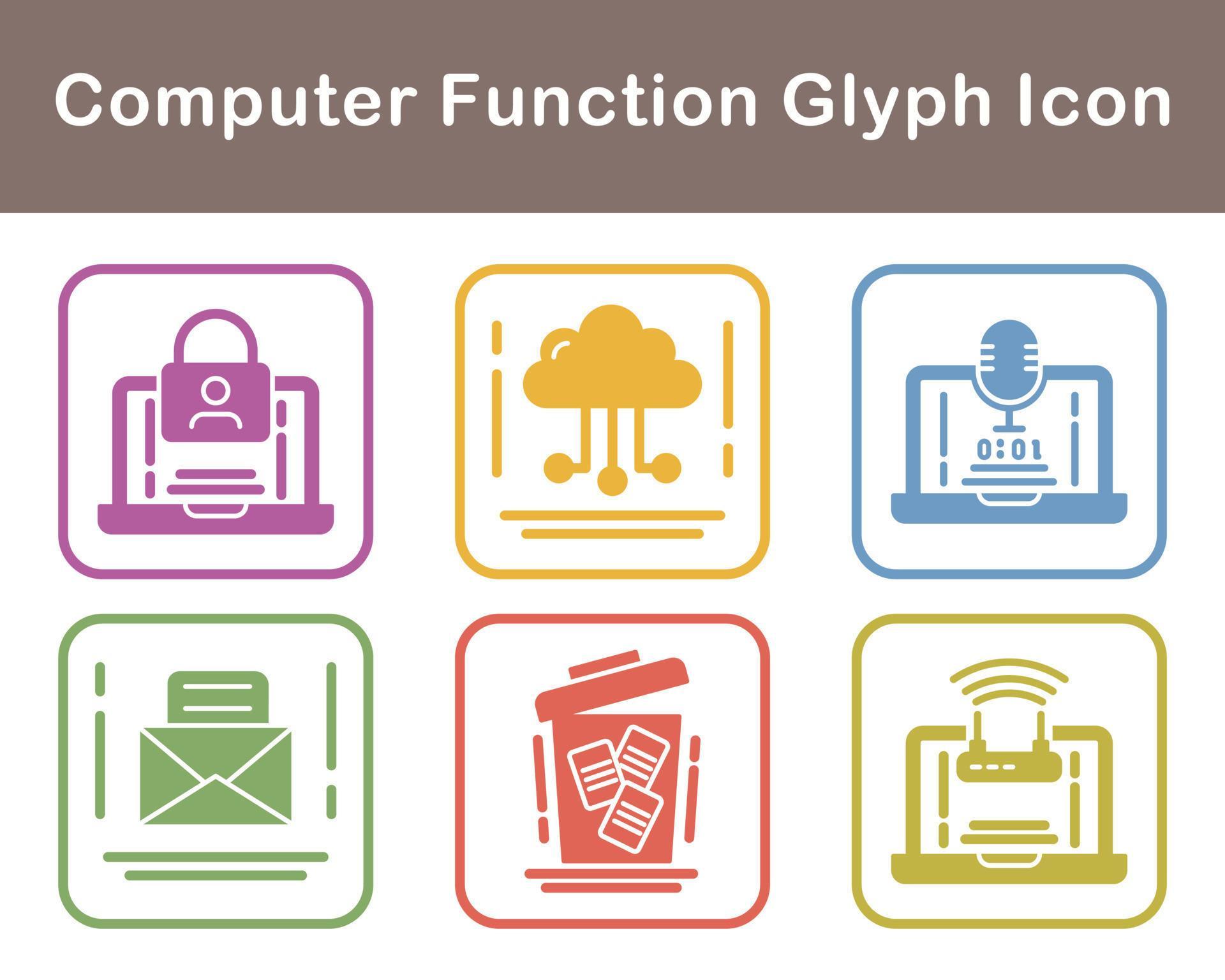 Computer Function Vector Icon Set 21456826 Vector Art at Vecteezy