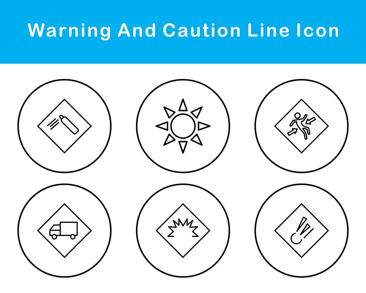 Warning And Caution Vector Icon Set