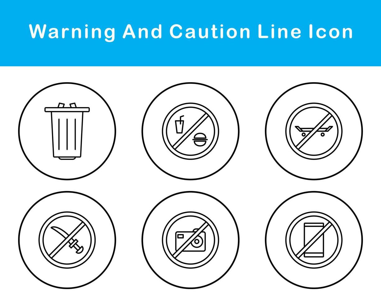 Warning And Caution Vector Icon Set