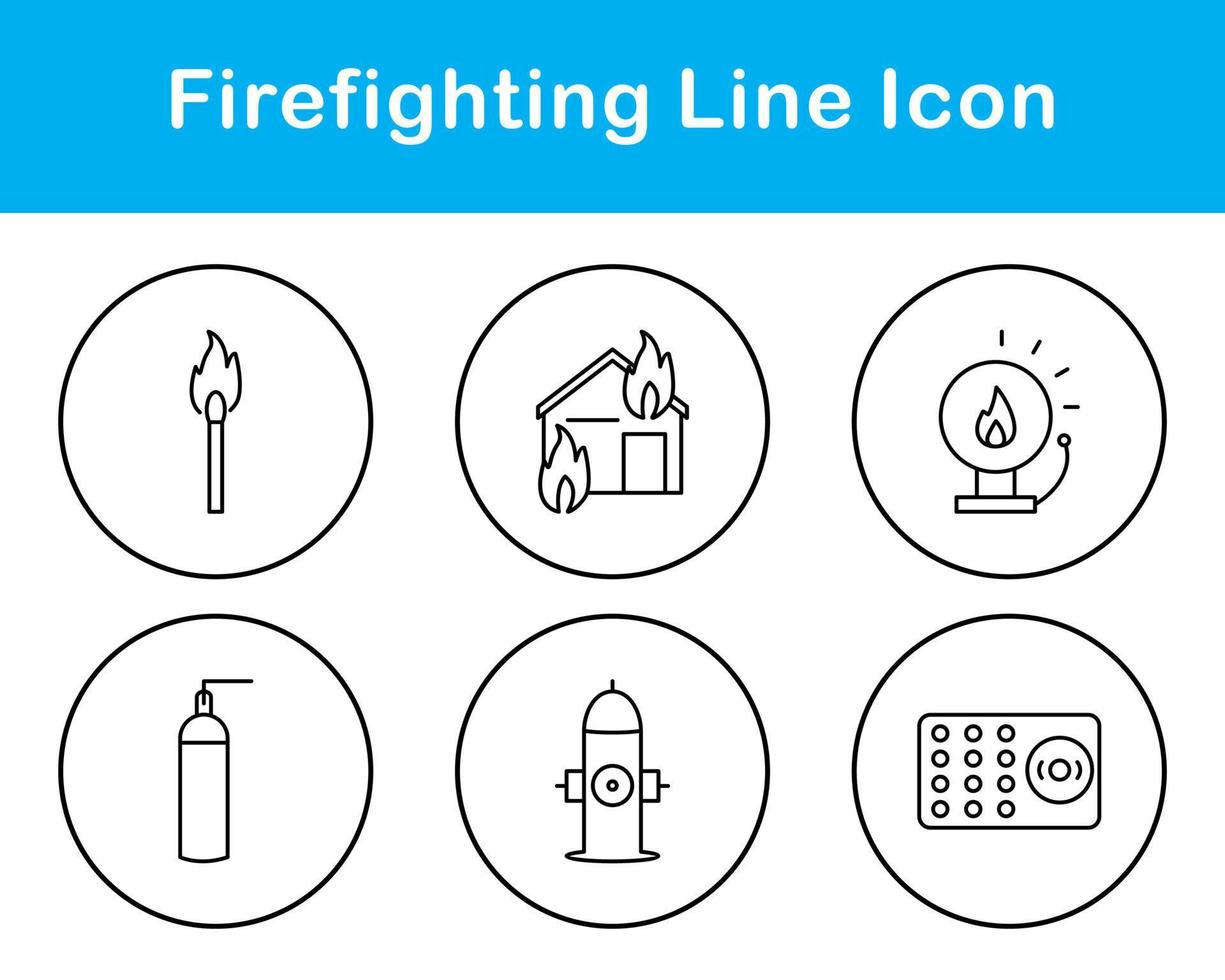 Firefighting Vector Icon Set