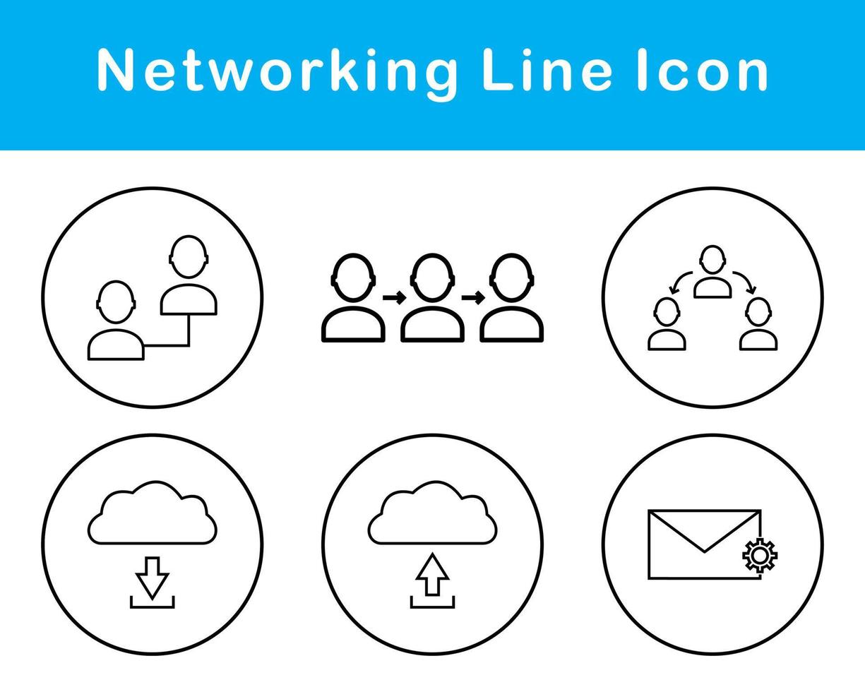 Networking Vector Icon Set