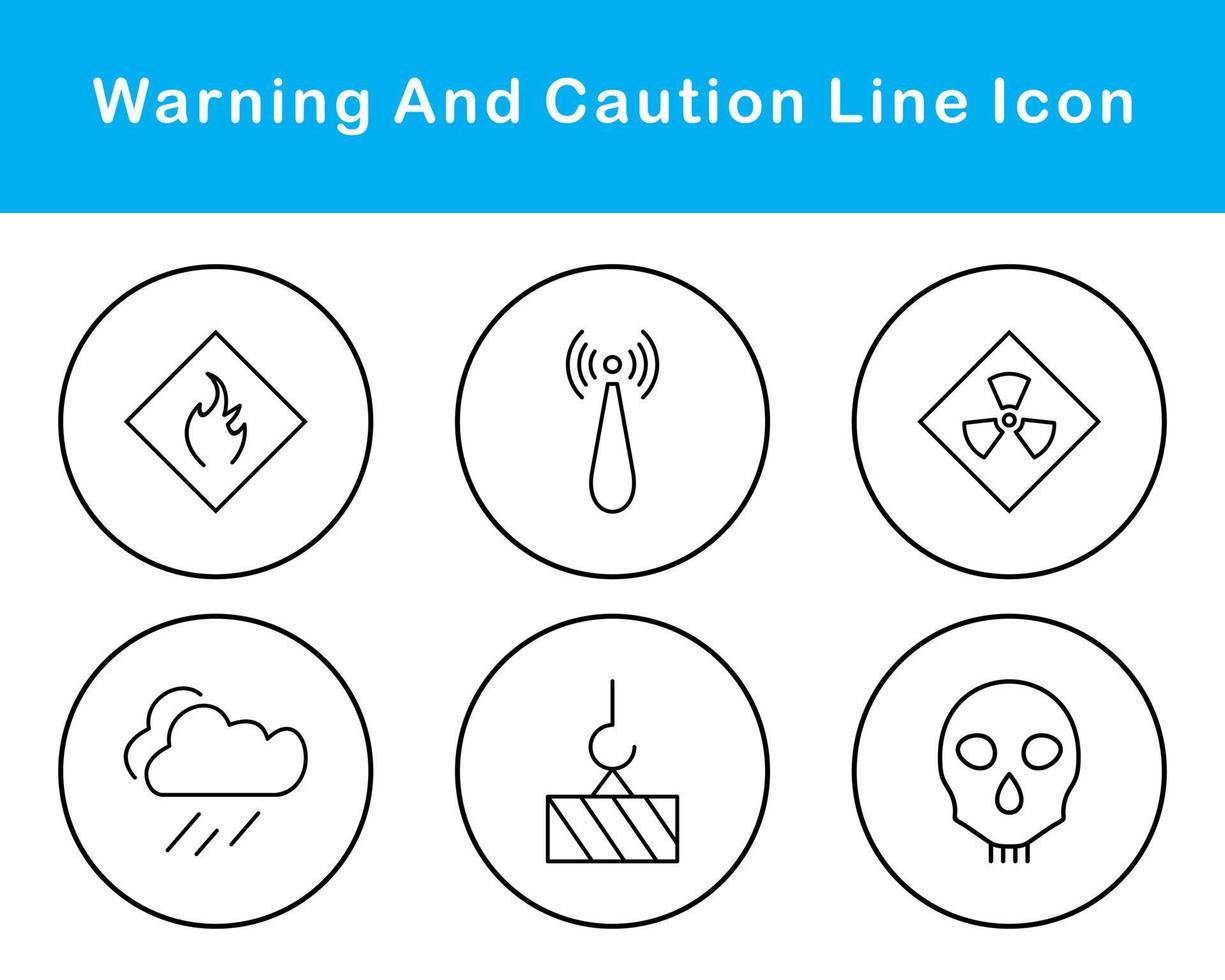 Warning And Caution Vector Icon Set