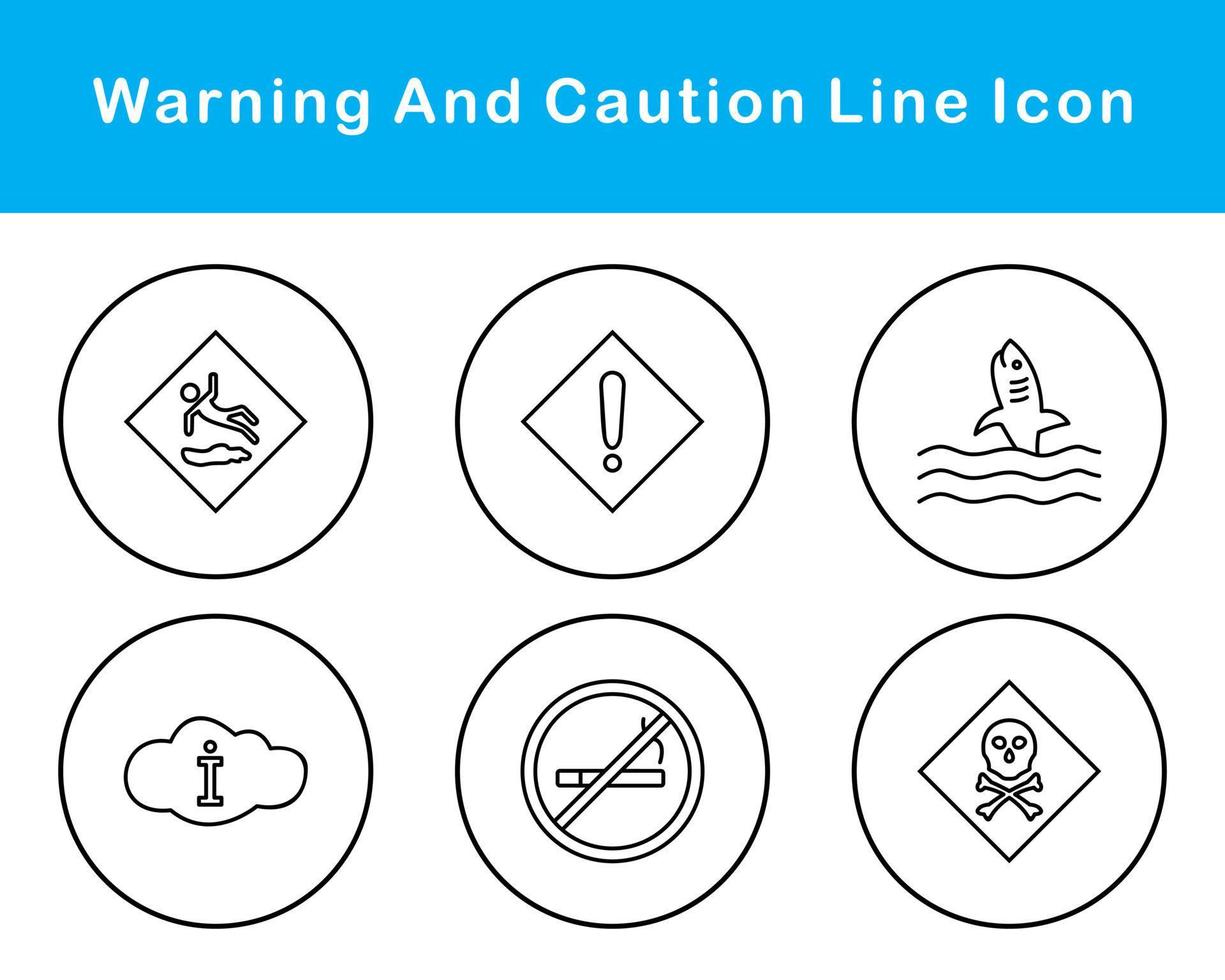Warning And Caution Vector Icon Set