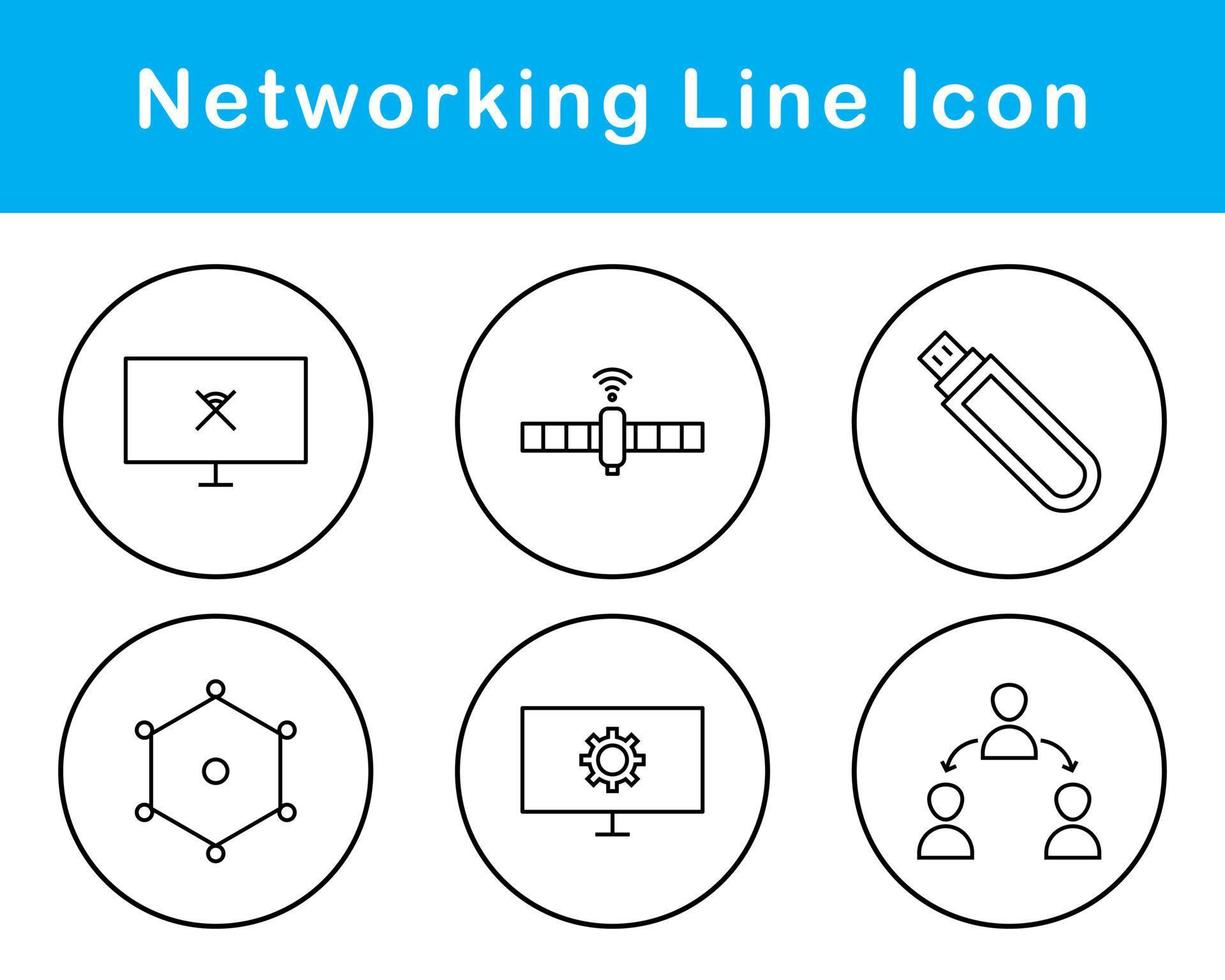Networking Vector Icon Set