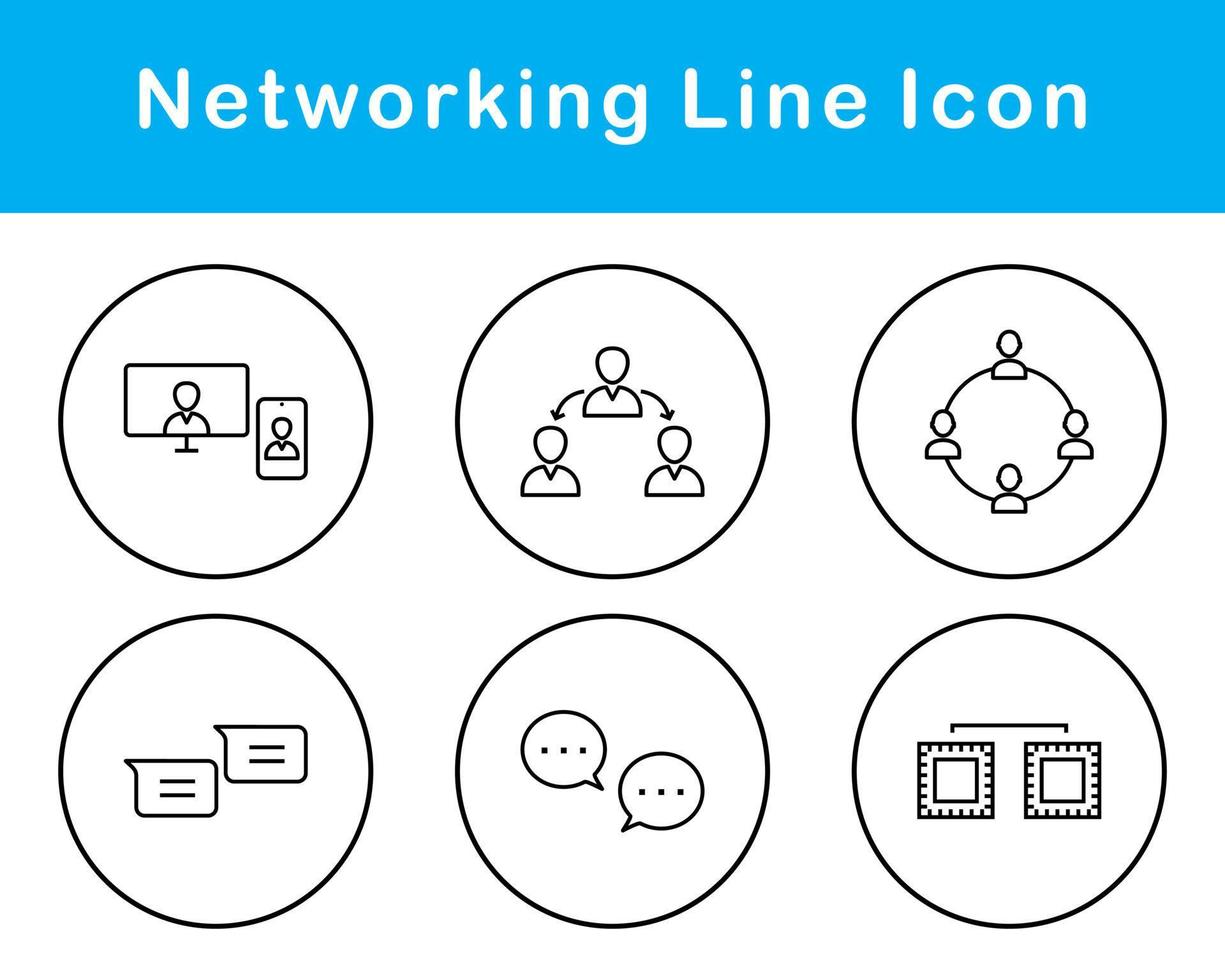 Networking Vector Icon Set