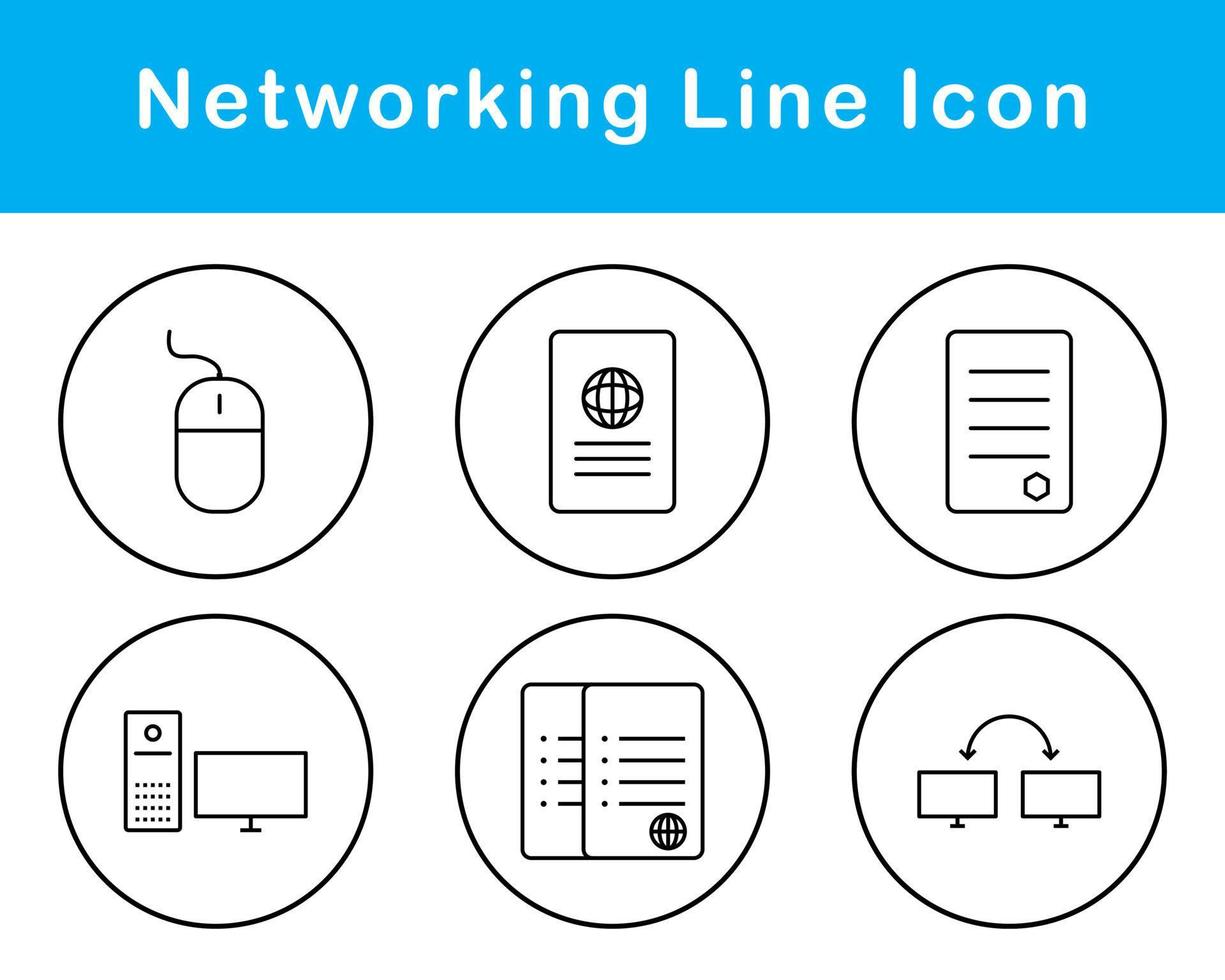 Networking Vector Icon Set