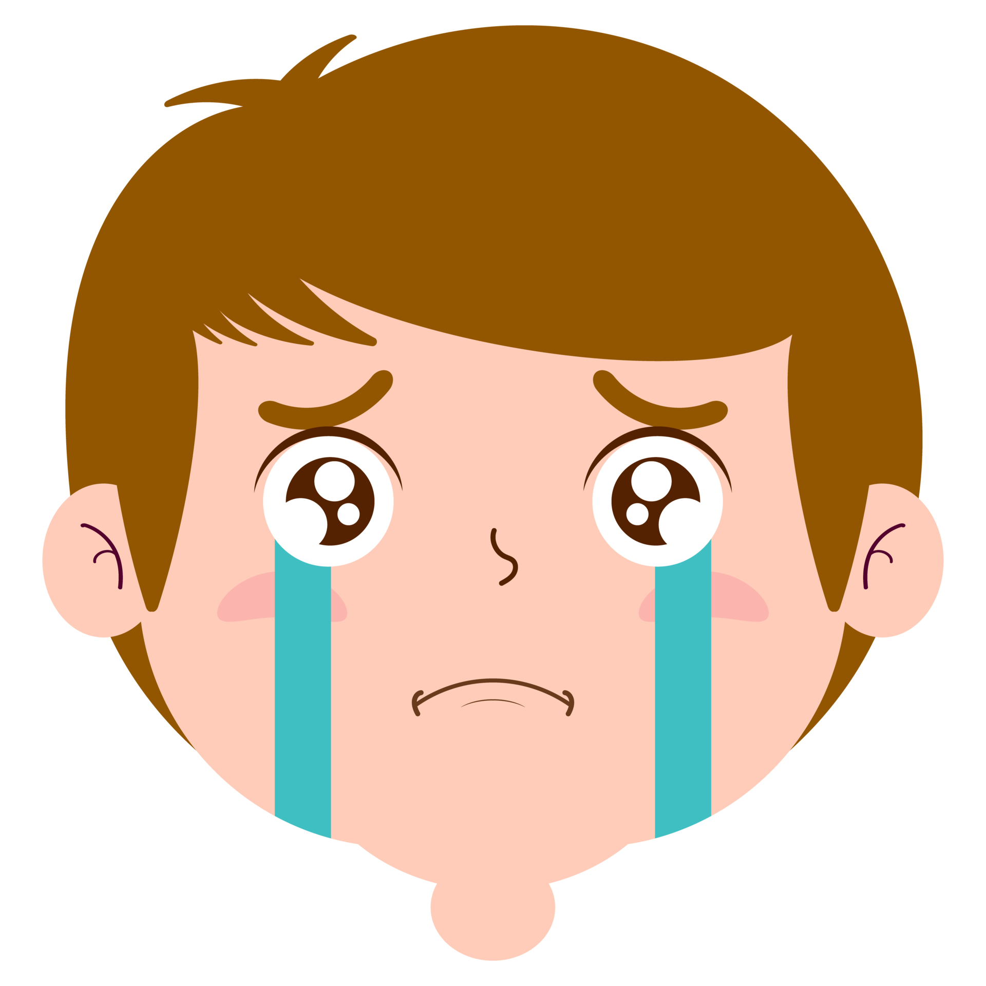 boy crying and scared face cartoon cute 21457005 PNG