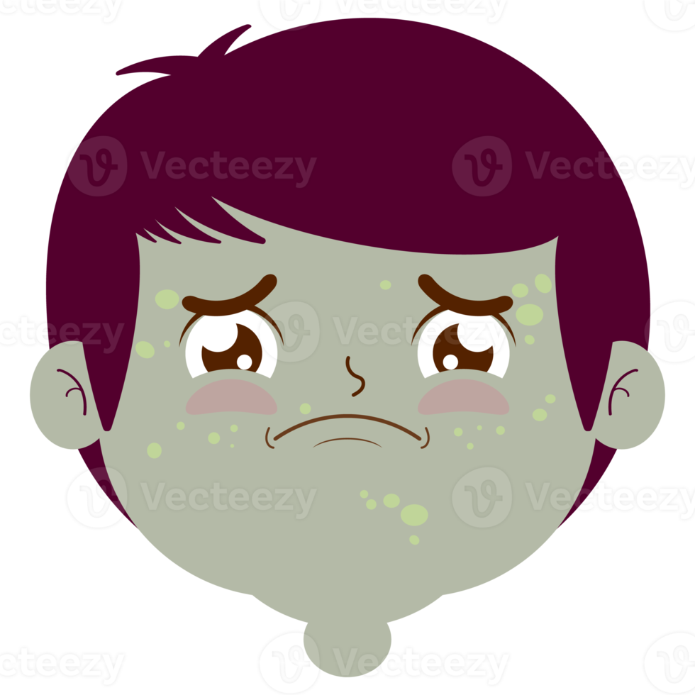 boy pandemic face cartoon cute png