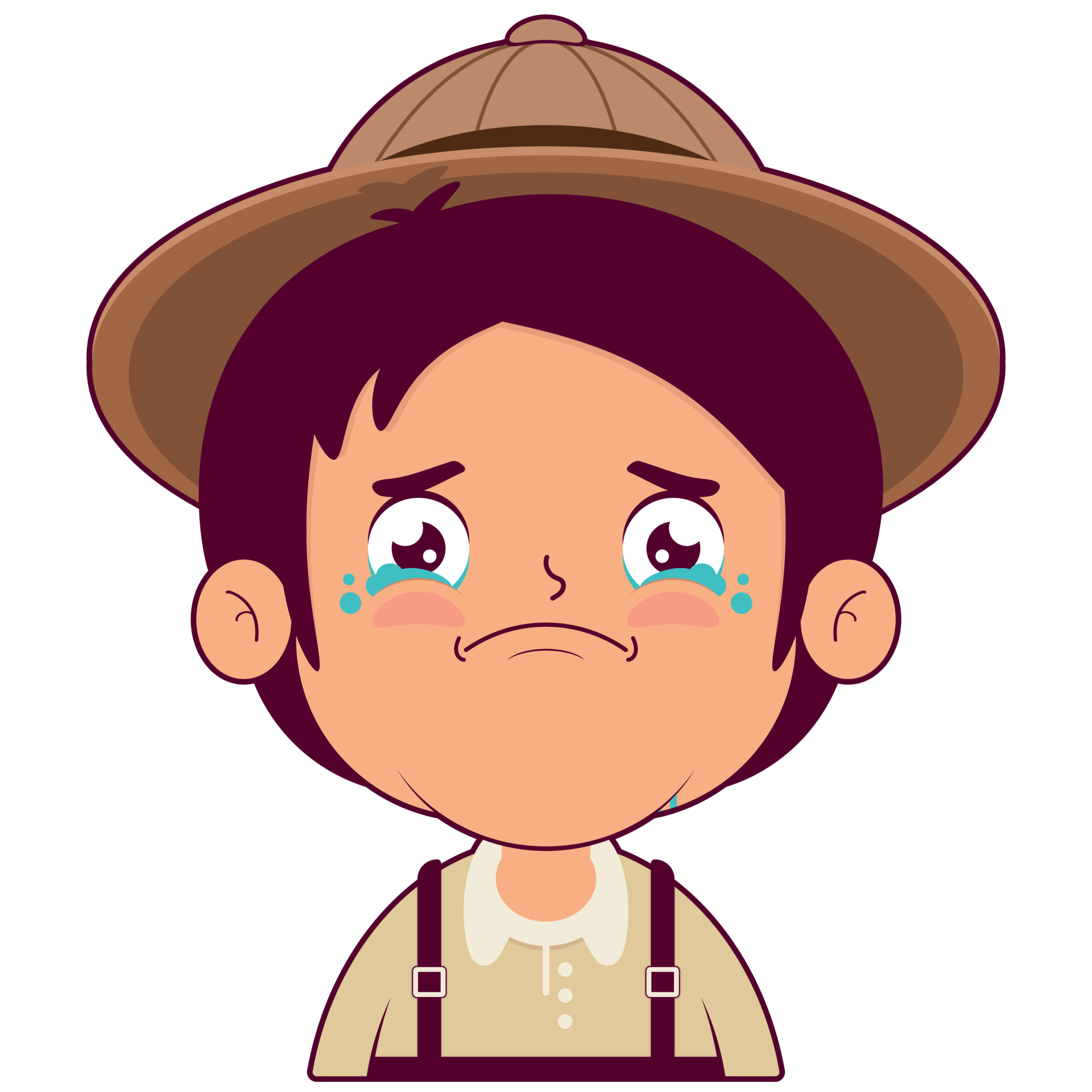 boy crying and scared face cartoon cute 21457005 PNG