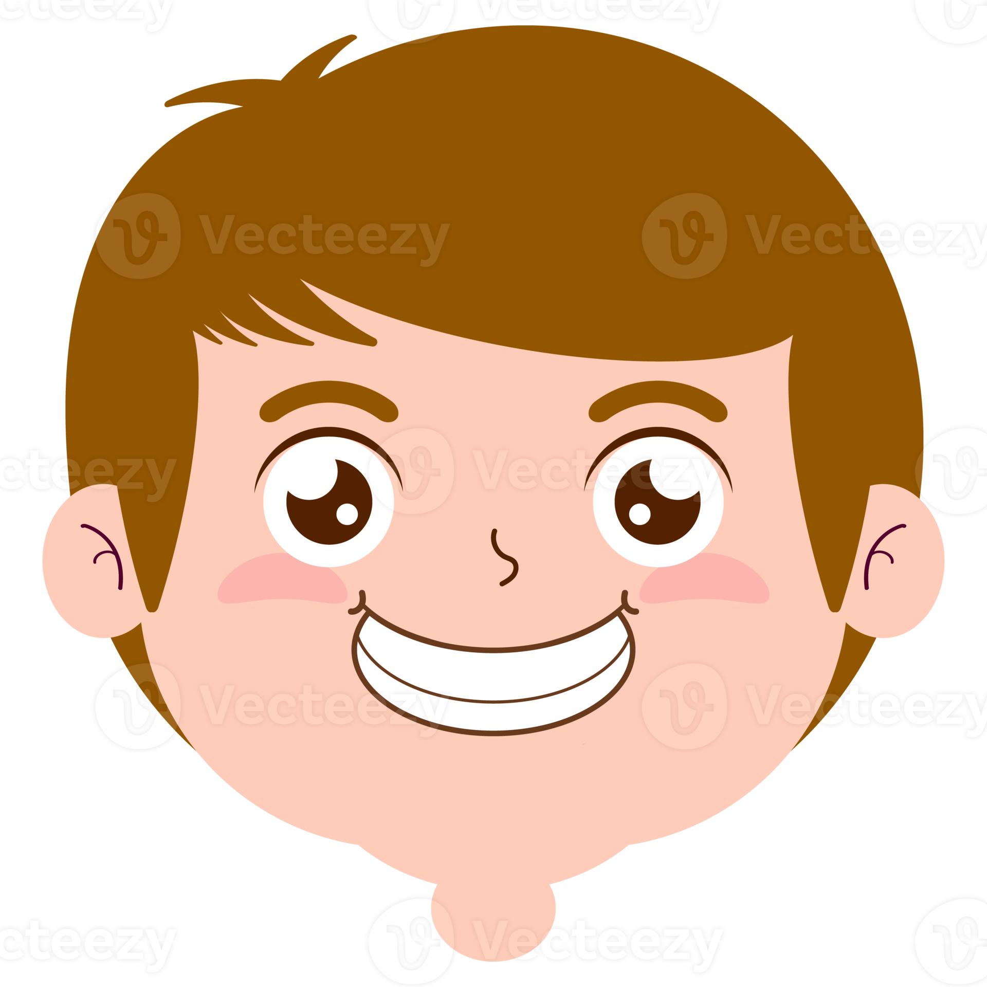 Free boy smiling face cartoon cute 21457100 PNG with Transparent Background