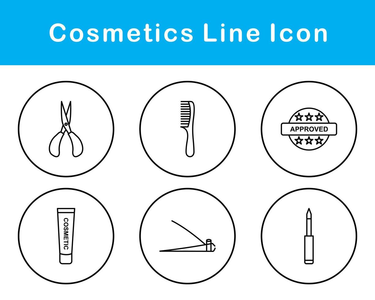 Cosmetics Vector Icon Set