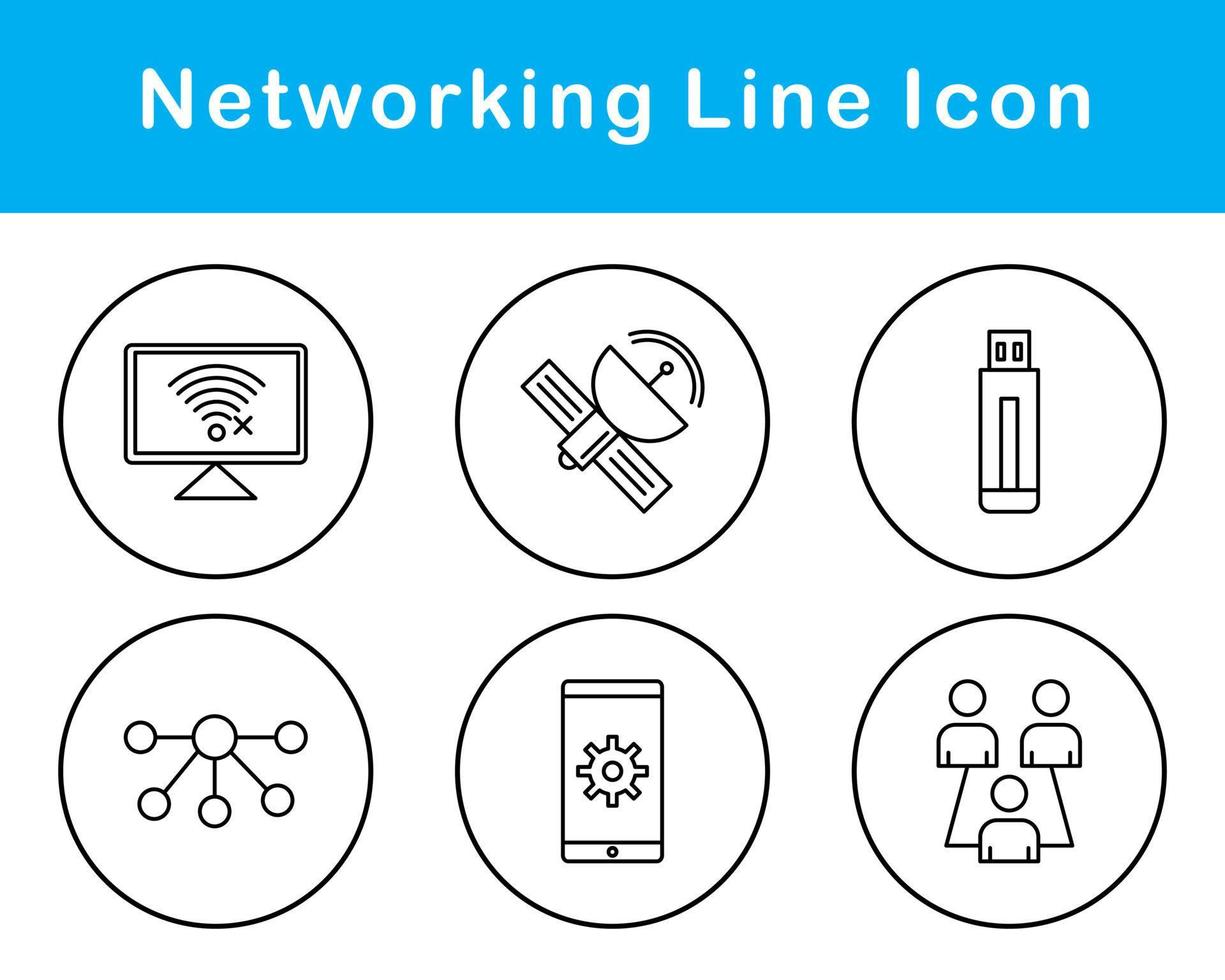 Networking Vector Icon Set