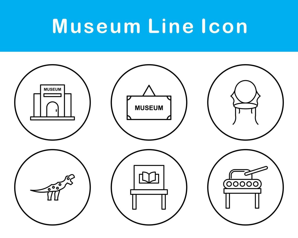 Museum Vector Icon Set