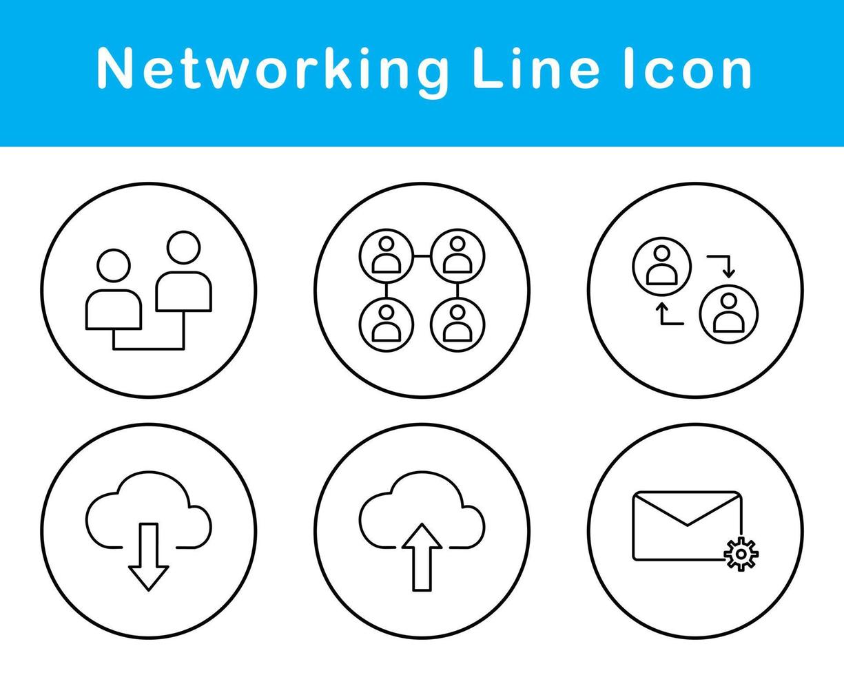 Networking Vector Icon Set