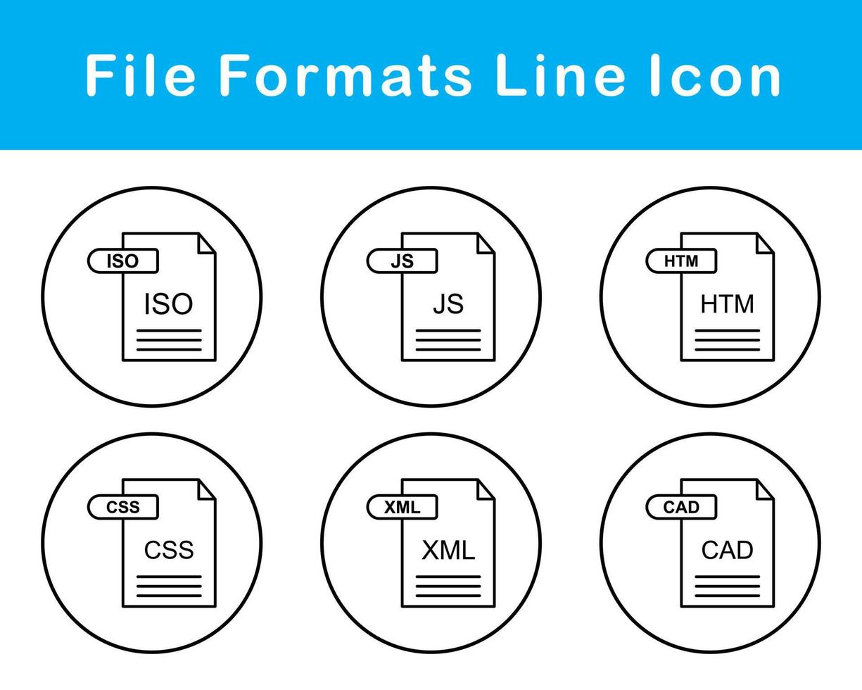 File Formats Vector Icon Set