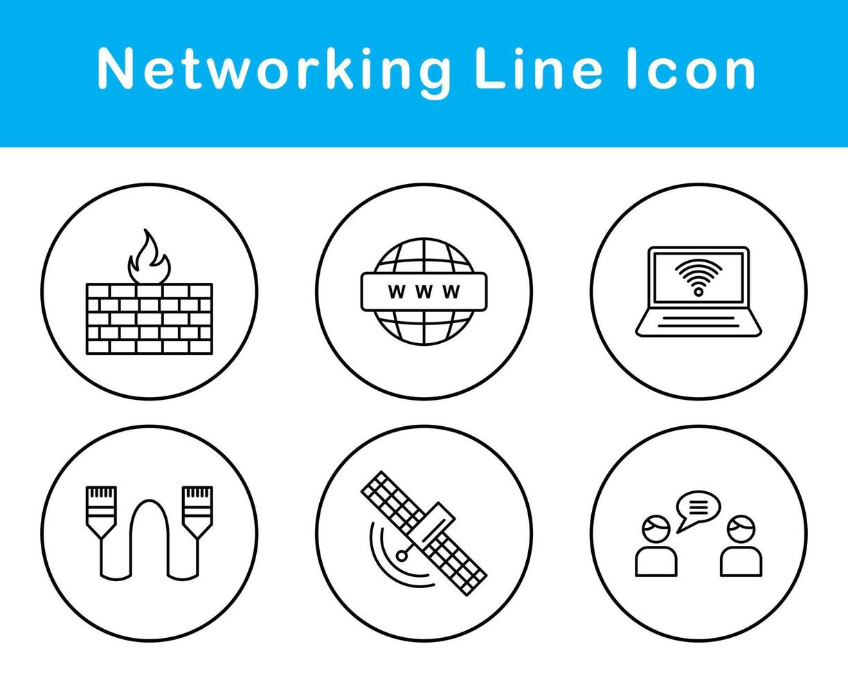 Networking Vector Icon Set