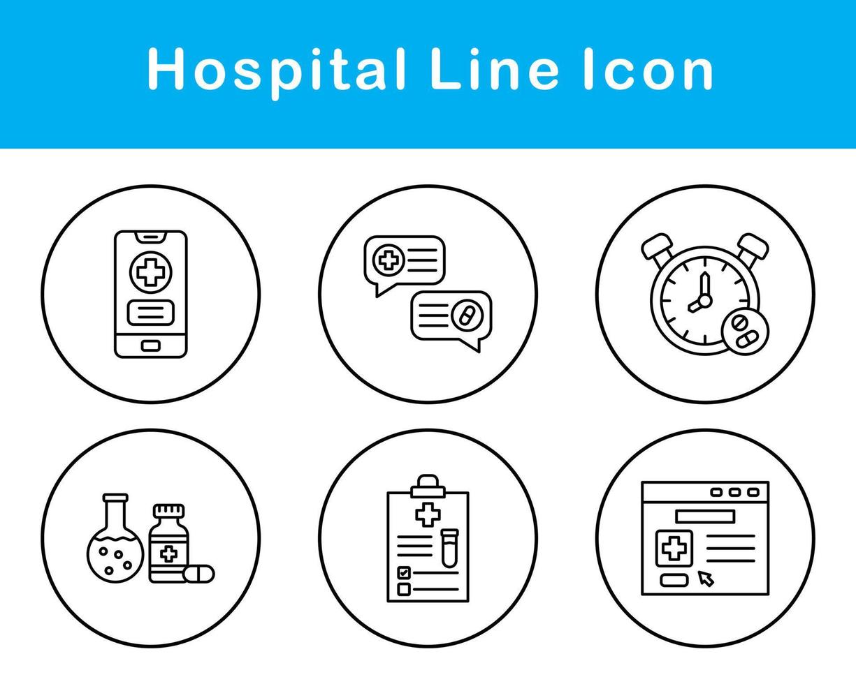 Hospital Vector Icon Set