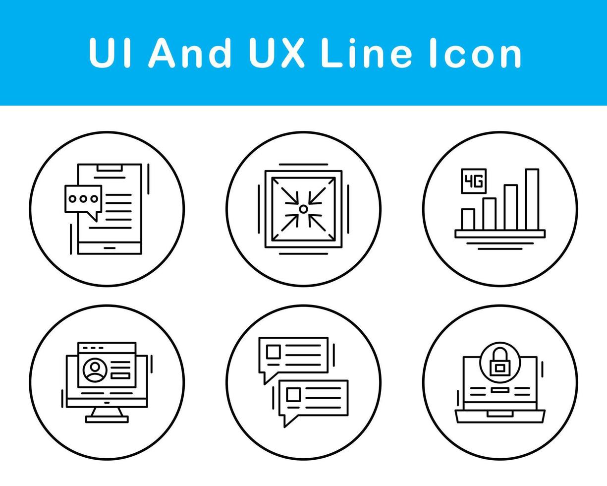 UI And UX Vector Icon Set