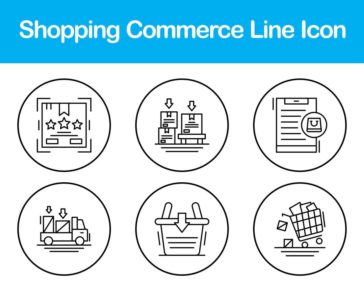 Shopping Commerce Vector Icon Set