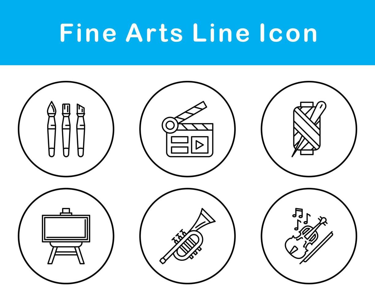 Fine Arts Vector Icon Set