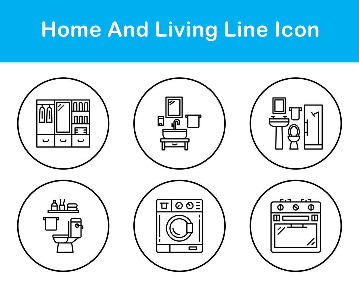 Home And Living Vector Icon Set