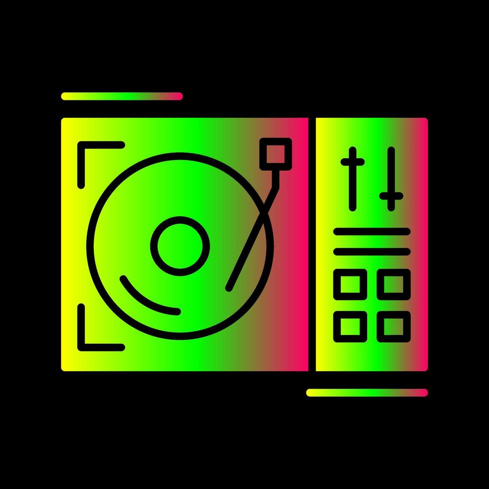 icono de vector de tocadiscos