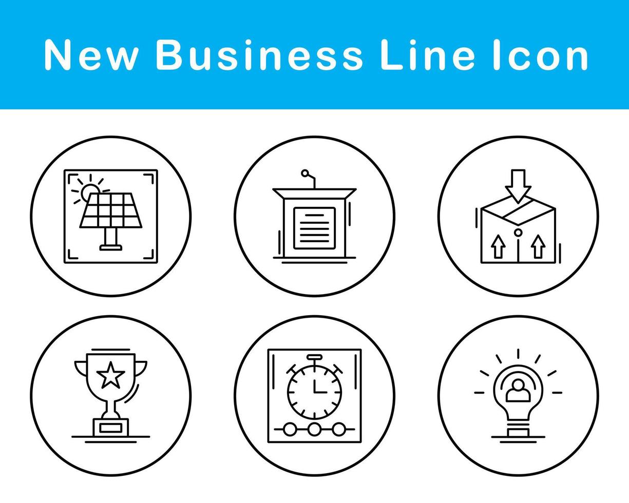 New Business Vector Icon Set