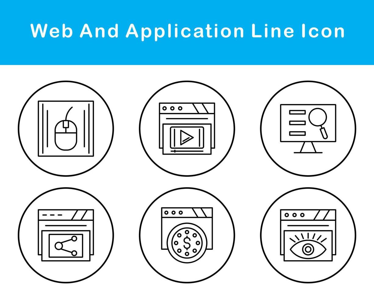 Web And Application Vector Icon Set