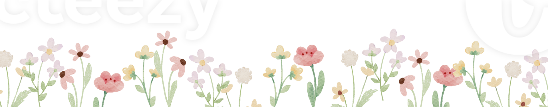 watercolor tiny wild flower botanical wreath frame png