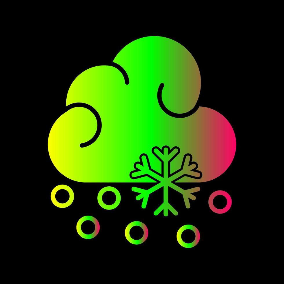 Snow Fall  Unique Vector Icon
