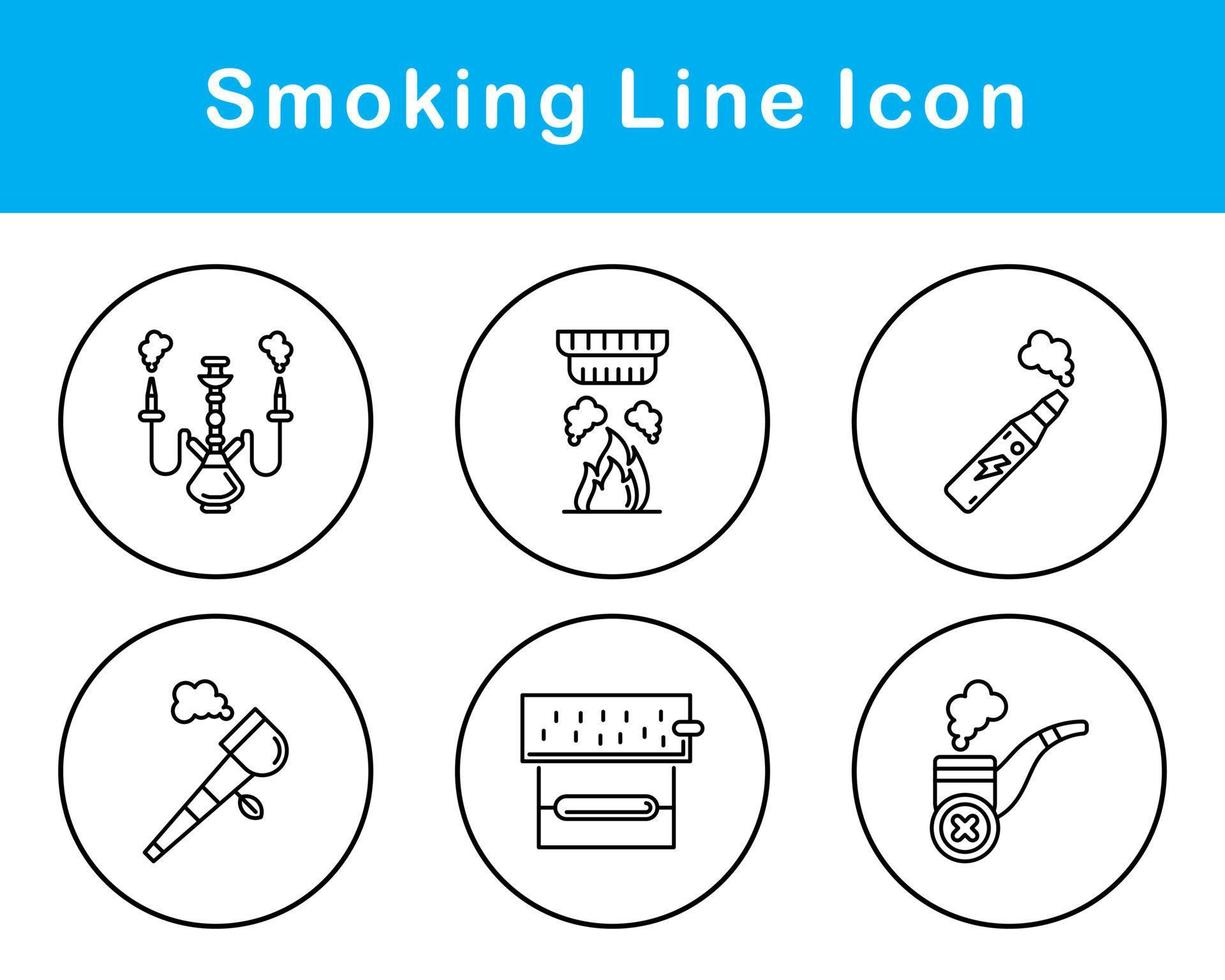 Smoking Vector Icon Set
