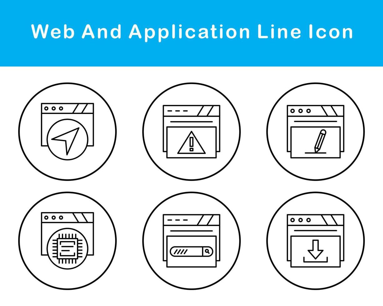 Web And Application Vector Icon Set