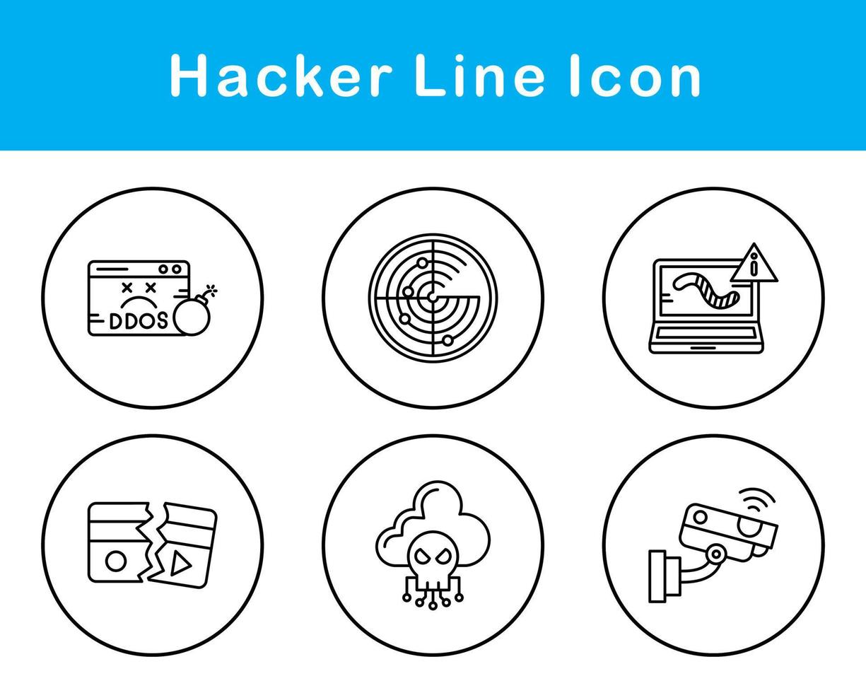 Hacker Vector Icon Set