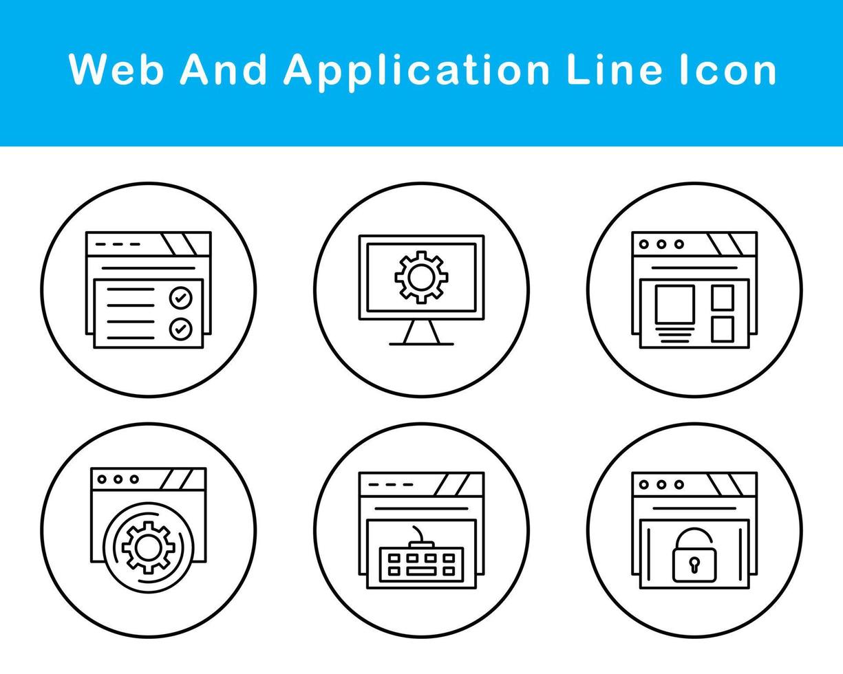 Web And Application Vector Icon Set