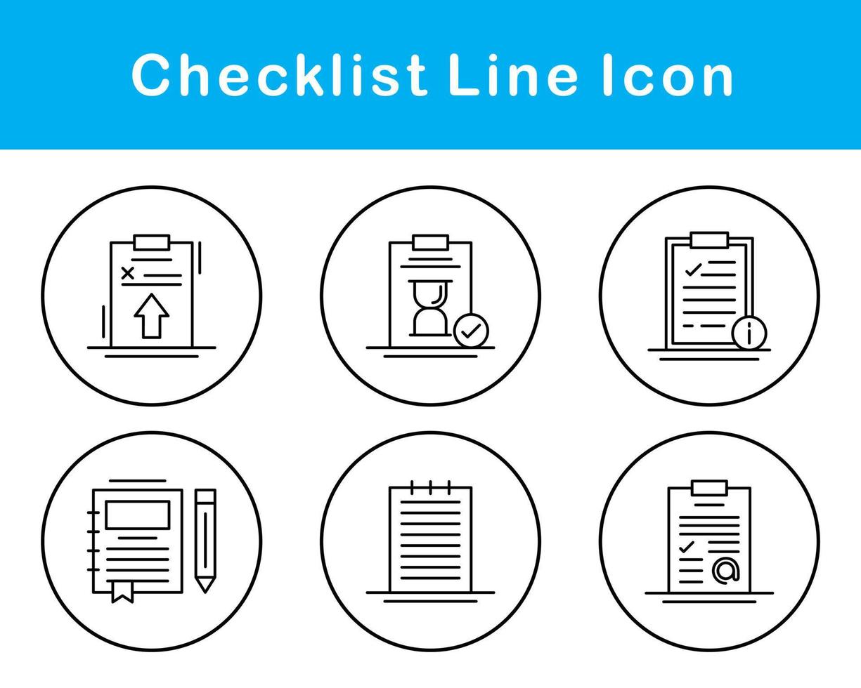 Checklist Vector Icon Set