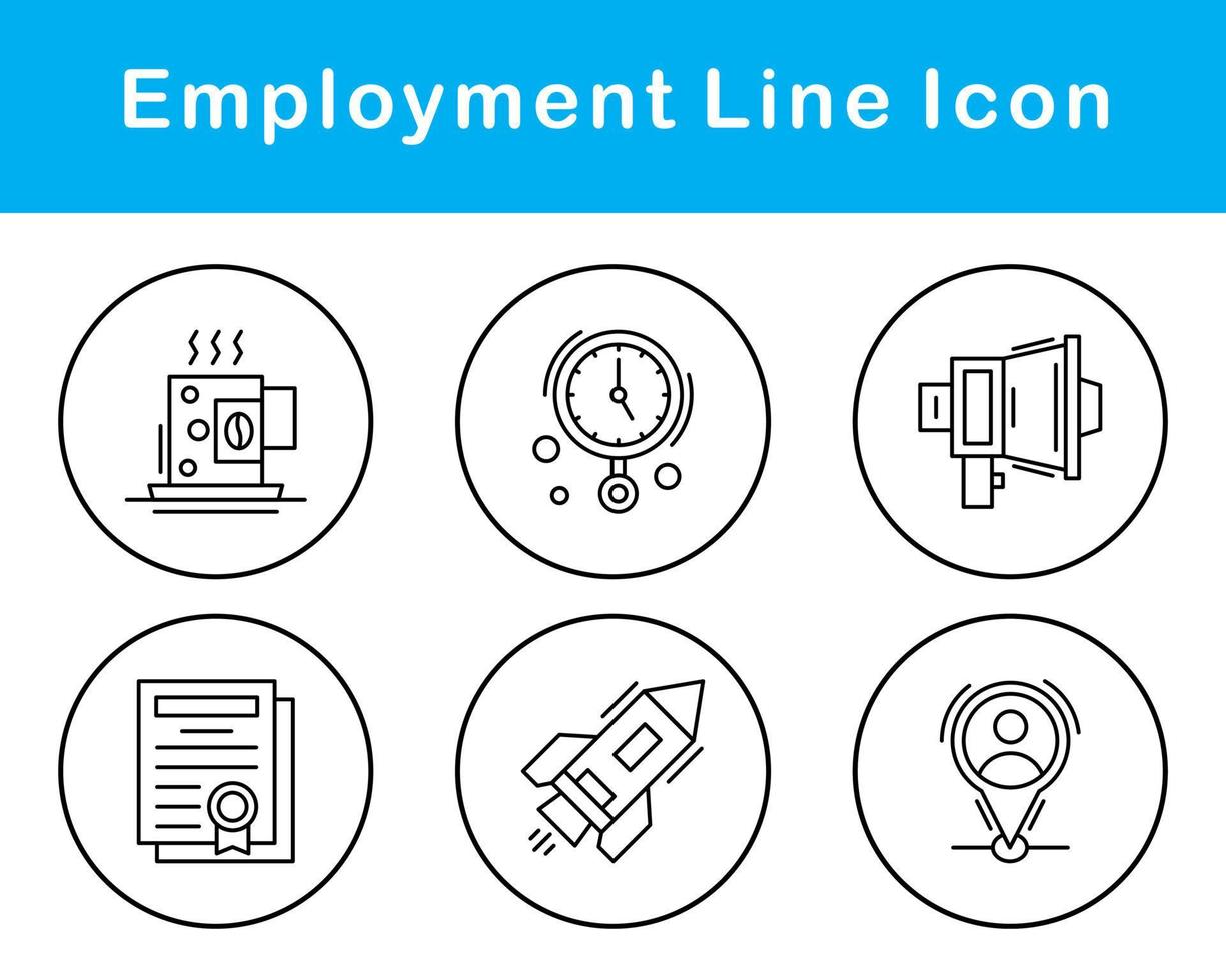 Employment Vector Icon Set