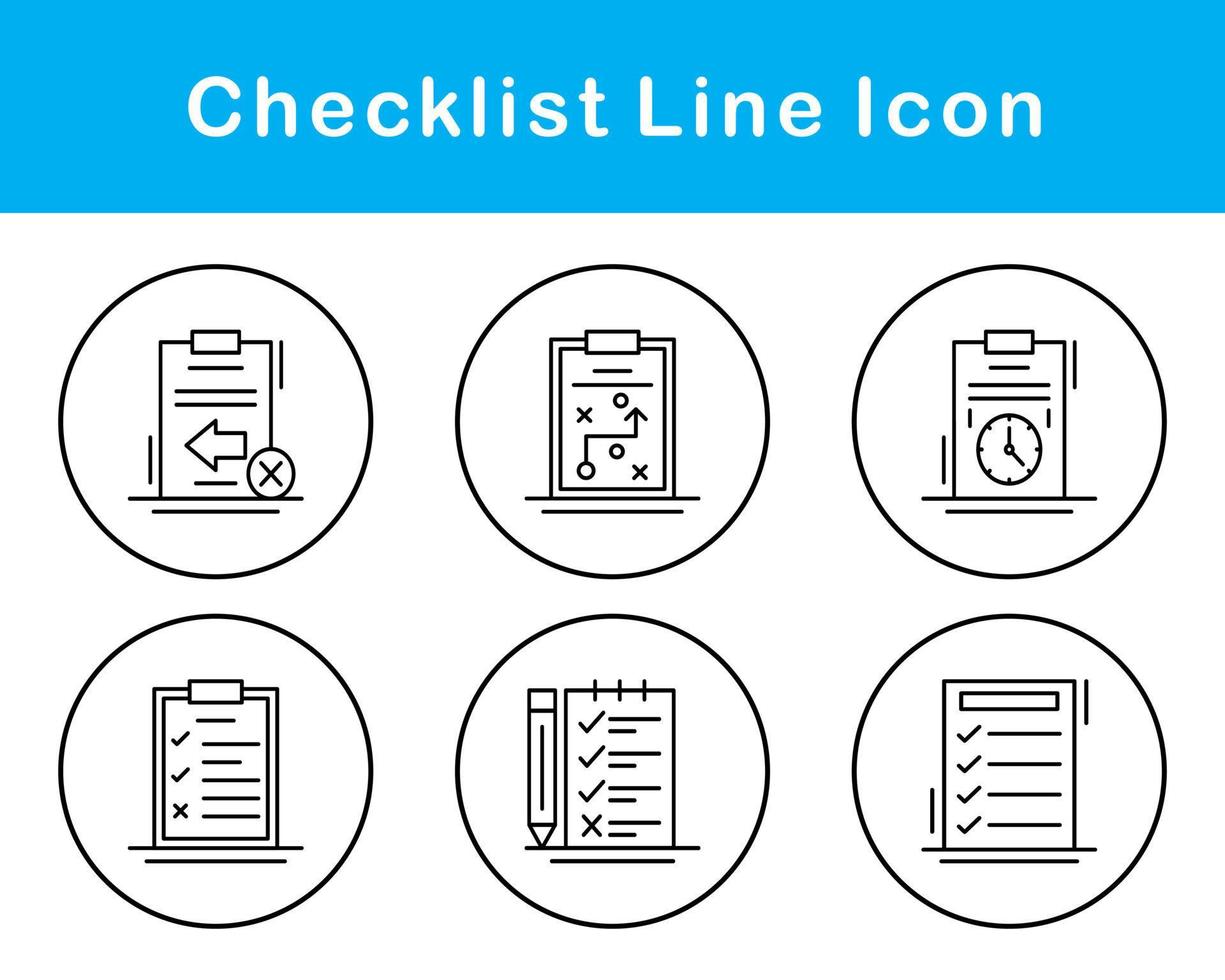 Checklist Vector Icon Set