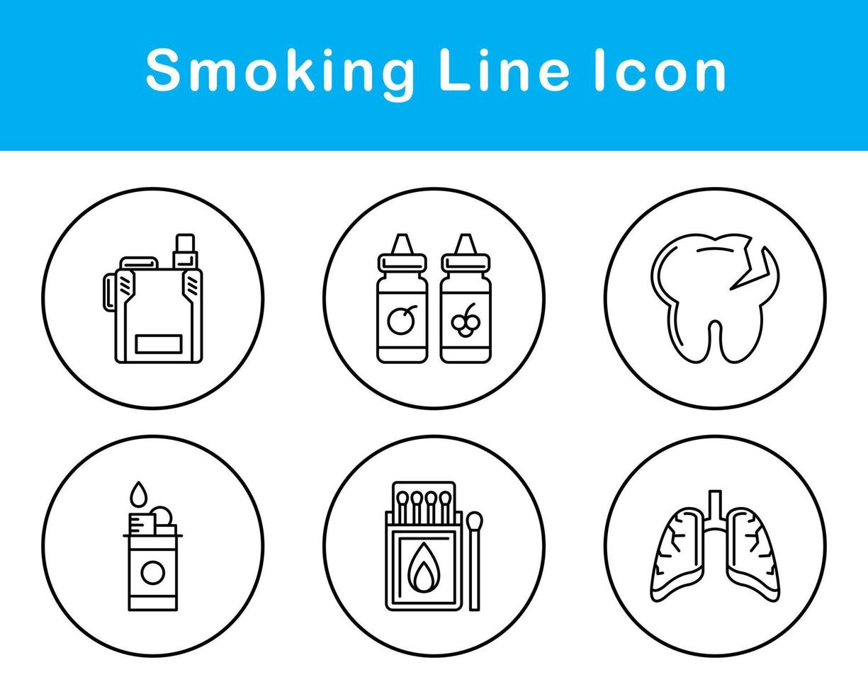 Smoking Vector Icon Set