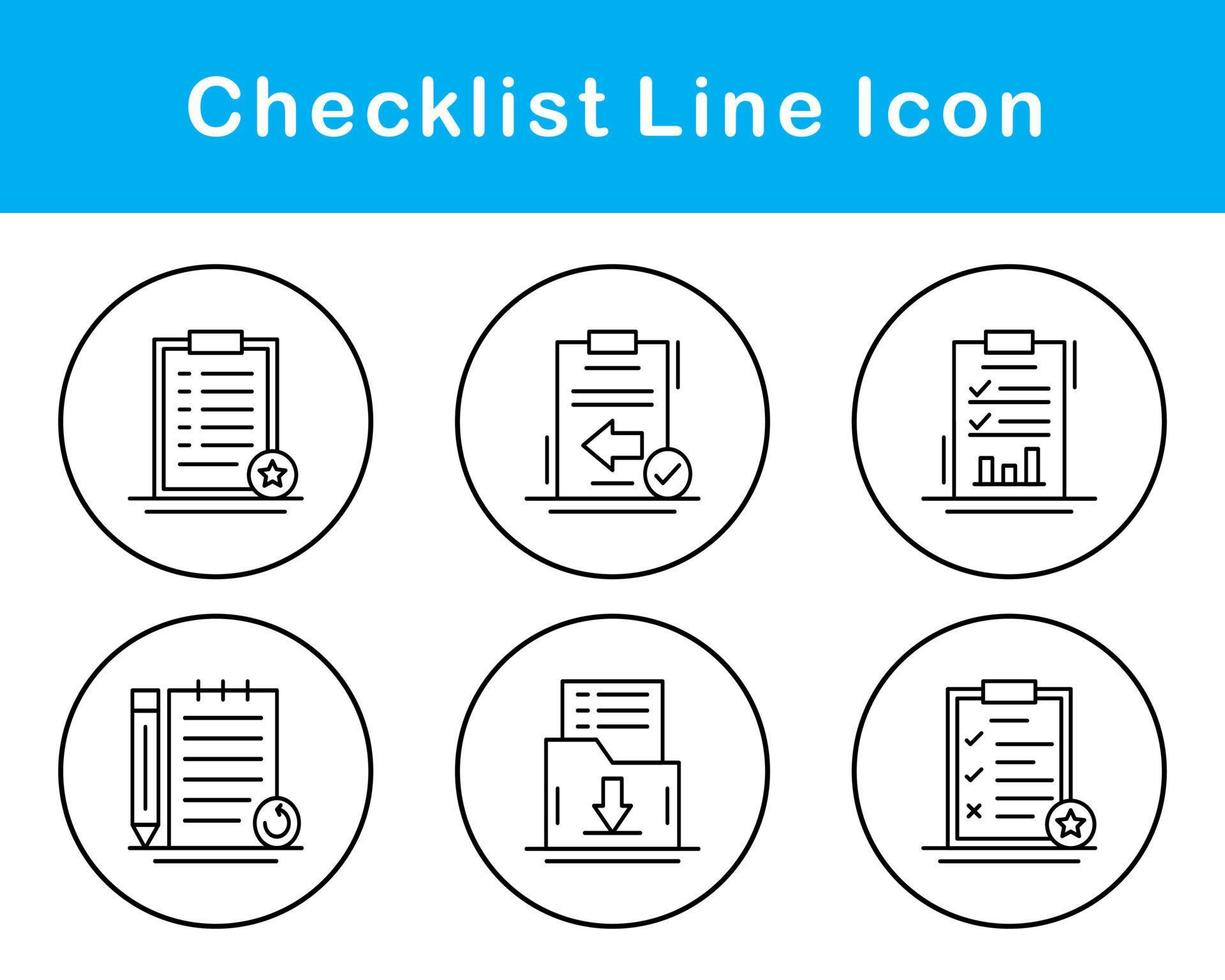 Checklist Vector Icon Set