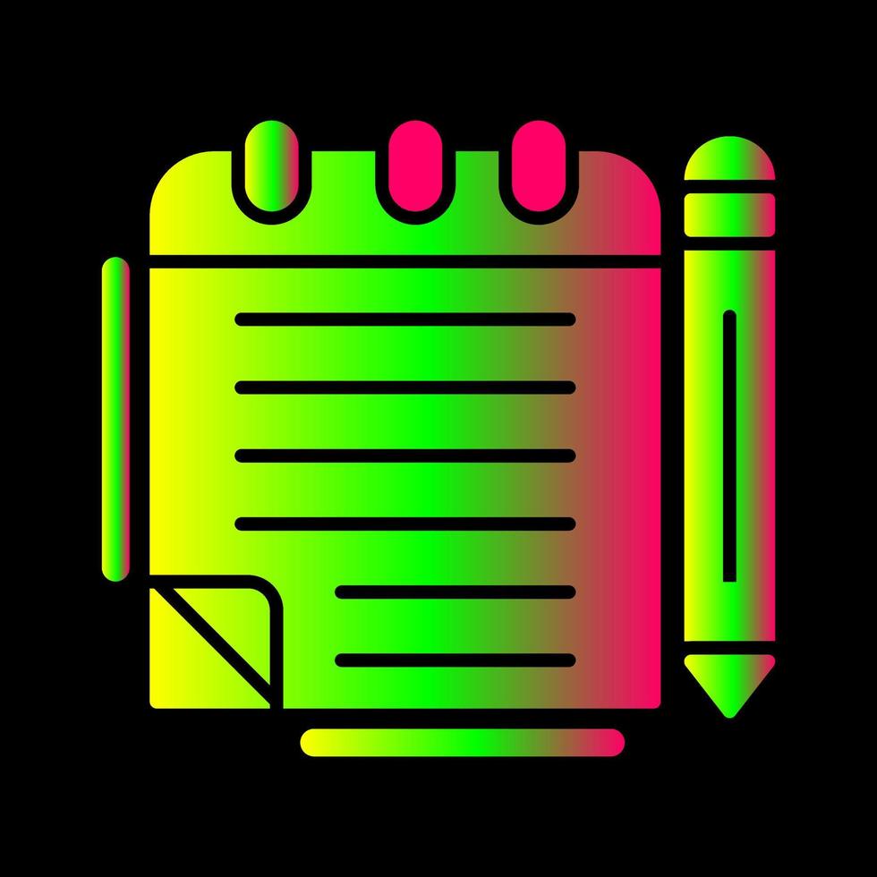 Notepad Vector Icon 21457975 Vector Art at Vecteezy