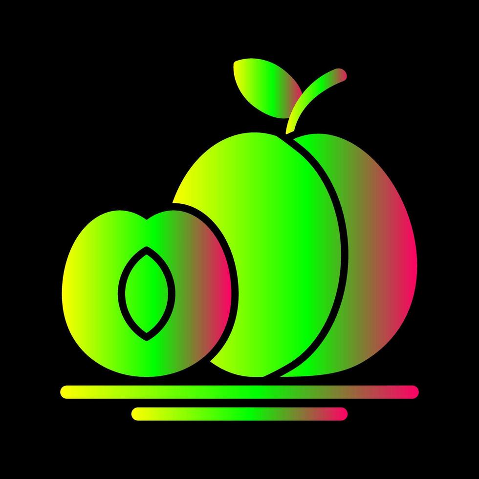 Apricot Vector Icon