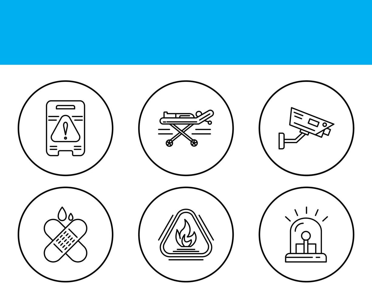 Emergency Services Vector Icon Set