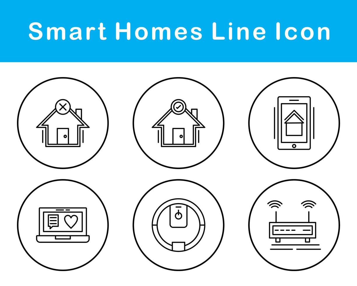 Smart Homes Vector Icon Set