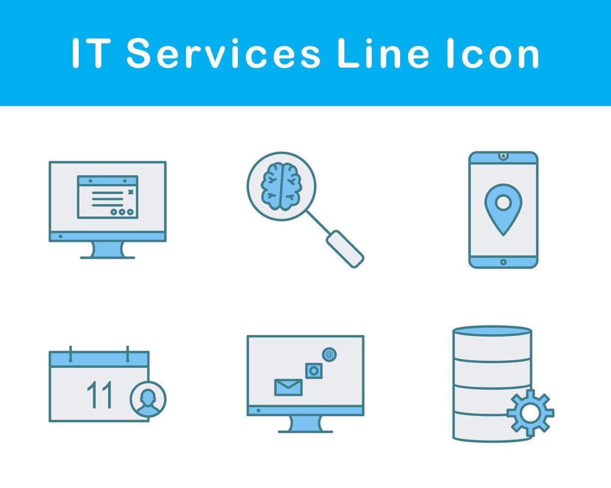 IT Services Vector Icon Set
