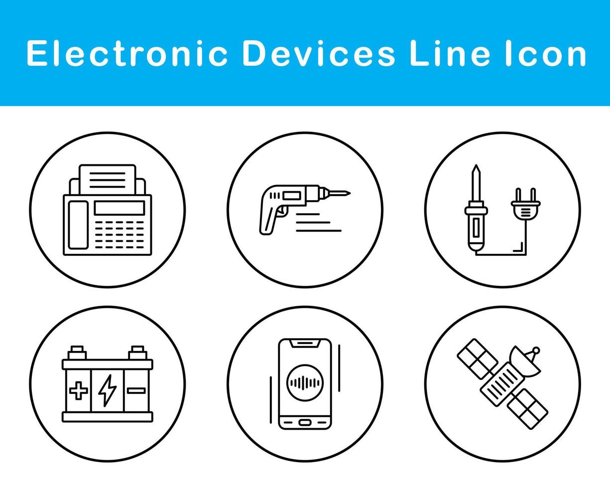 Electronic Devices Vector Icon Set