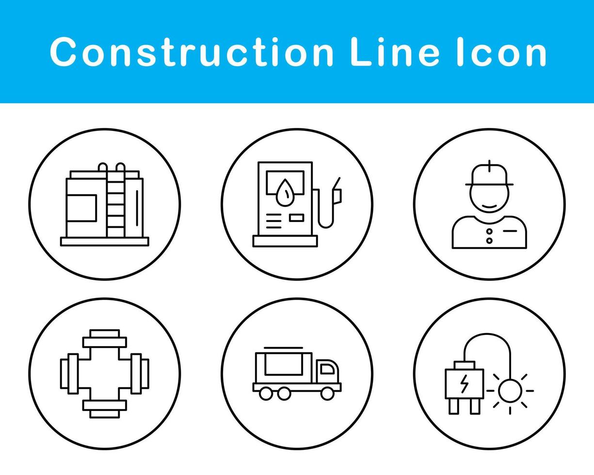 conjunto de iconos de vector de construcción