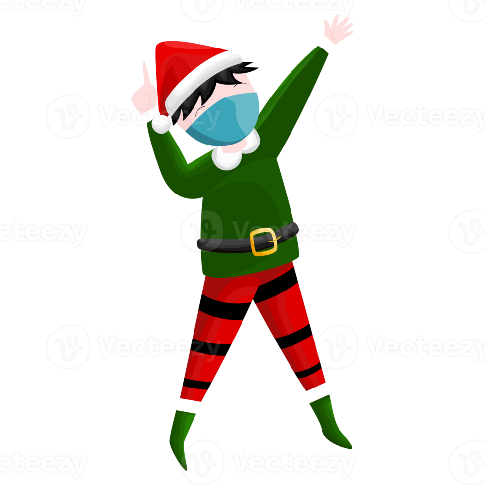 Merry Christmas and happy new year concept. kid funny. png