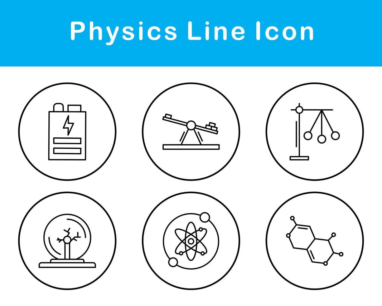 física vector icono conjunto