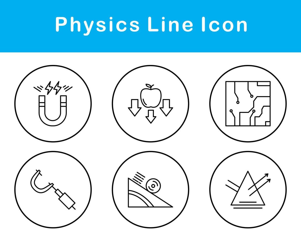 Physics Vector Icon Set