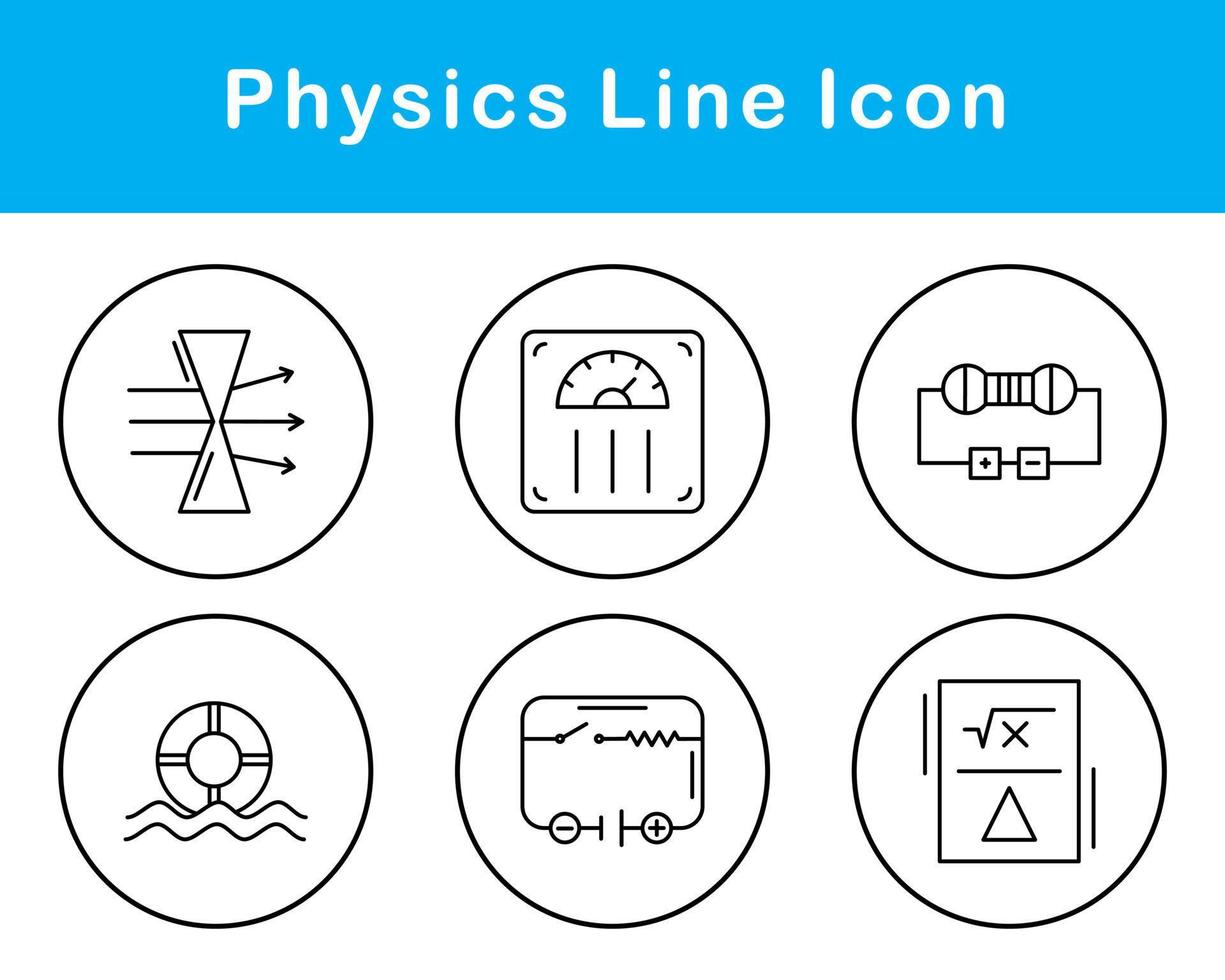 física vector icono conjunto